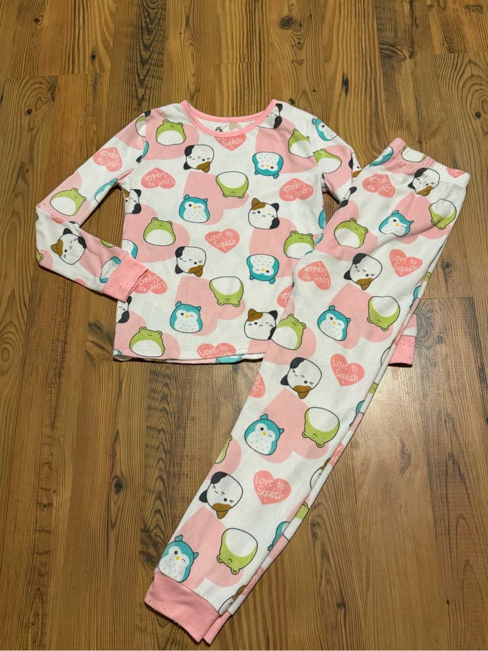 Girls’ Squishmallows Long Sleeve Pajama Set Sz 10